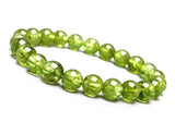 Peridot Bracelet Natural Stone Jewelry Green Stone Yoga Bracelet