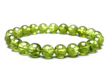 Peridot Bracelet Natural Stone Jewelry Green Stone Yoga Bracelet