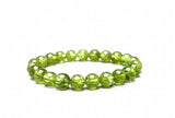 Peridot Bracelet Natural Stone Jewelry Green Stone Yoga Bracelet