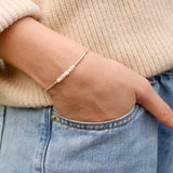 Stone Bracelet Retro Classic Pearl Bangle For Women Girl Jewelry