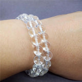 Natural Stone Crystal Quartz Beads Bracelet Charms Women Gift