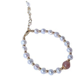 Moonstone Freshwater Pearl Bracelet Natural Jewelry Gift