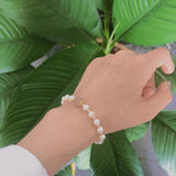 Moonstone Freshwater Pearl Bracelet Natural Jewelry Gift