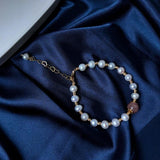 Moonstone Freshwater Pearl Bracelet Natural Jewelry Gift