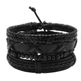 Men's Vintage Multilayer Leather Bracelet Wristband