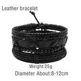 Men's Vintage Multilayer Leather Bracelet Wristband