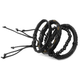 Men's Vintage Multilayer Leather Bracelet Wristband