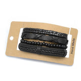 Men's Vintage Multilayer Leather Bracelet Wristband