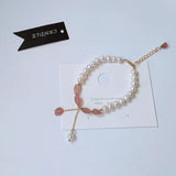 Strawberry Shaped Pearl Bracelet for Women