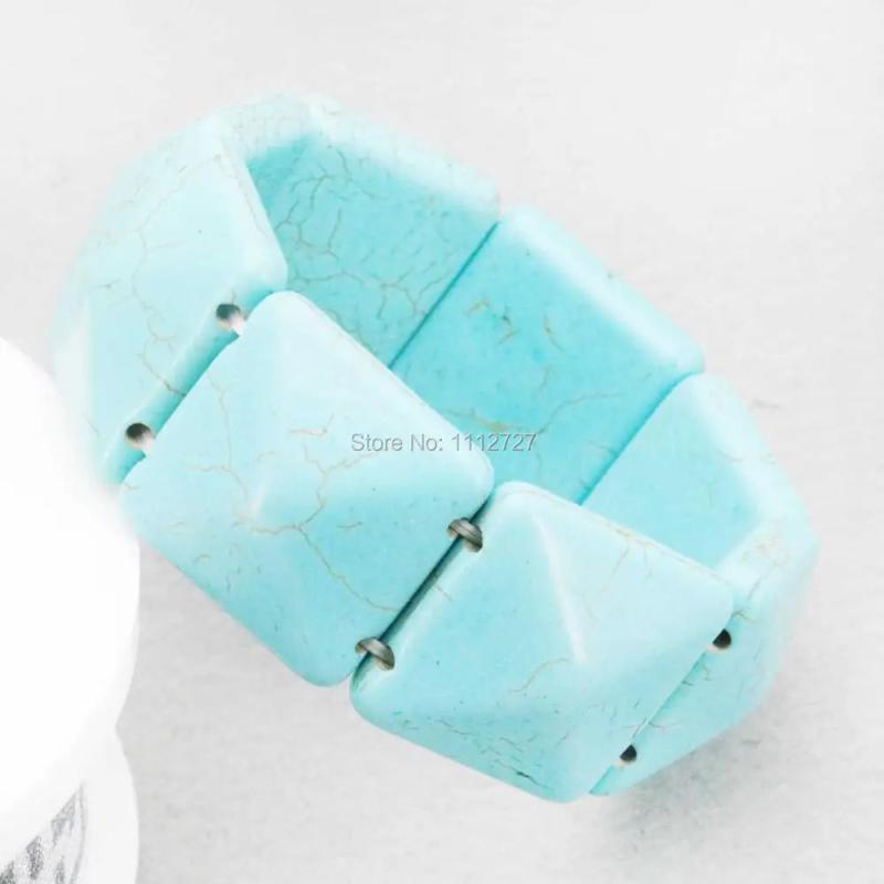 25mm Turkey Howlite Chalcedony Bracelet Beads for Jewelry Making