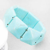 25mm Turkey Howlite Chalcedony Bracelet Beads for Jewelry Making