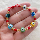 Red Evil Eye Bracelet Y2K Jewelry for Women