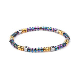 5 Pcs/Set Green Crystal Star Moon Charms Bracelets For Women