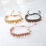 Rice Bead Bracelet Hand knitting Retro Bohemia Adjustable Unisex Beaded Bracelet