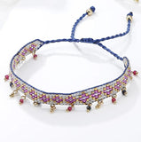 Rice Bead Bracelet Hand knitting Retro Bohemia Adjustable Unisex Beaded Bracelet