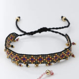 Rice Bead Bracelet Hand knitting Retro Bohemia Adjustable Unisex Beaded Bracelet