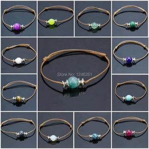 10pcs Natural Stones Beads Bracelet Round Accessory Jewelry Making Strand 10mm
