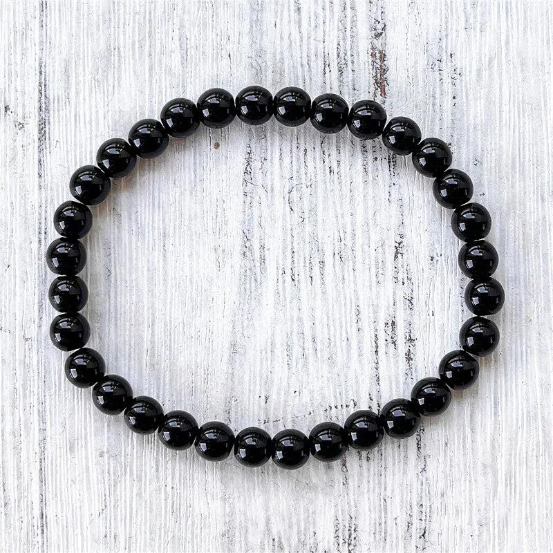 6MM Natural Stone Tiger Eye Bracelet Men Women