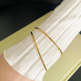 Stainless Steel Round Bangles & Bangles Three Colors Charm Bracelets