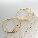 Stainless Steel Round Bangles & Bangles Three Colors Charm Bracelets