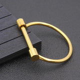 Punk Pop It Bangle Cuff Bracelet Stainless Steel Jewelry