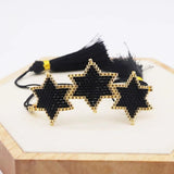 Rice Bead Bracelet Knit Star Geometry Unisex Beaded Bra
