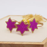 Rice Bead Bracelet Knit Star Geometry Unisex Beaded Bra