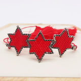 Rice Bead Bracelet Knit Star Geometry Unisex Beaded Bra