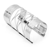 Dorado Hollow Wide Cuff Bracelets & Bangles Retro Alloy Open Big Jewelry