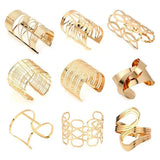 Dorado Hollow Wide Cuff Bracelets & Bangles Retro Alloy Open Big Jewelry