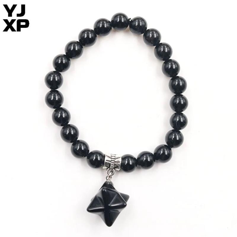 Ethnic Silver Plated Agates Beads Star Bracelet Anniversary Jewelry