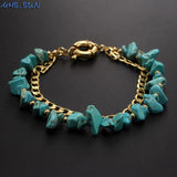 Colorful Natural Stone Beads Bracelets Women Girls Bohemia Jewelry