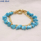 Colorful Natural Stone Beads Bracelets Women Girls Bohemia Jewelry