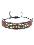 Hand Knitting Rainbow Leopard Print Eye Beading Bohemia Adjustable Bracelet