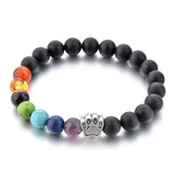 Adjustable Dog Paw Stone Bracelet for Women