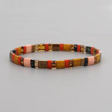 Vintage Acrylic Beads Bracelet Lucky Friendship Couples Summer Jewelry Gift