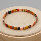 Vintage Acrylic Beads Bracelet Lucky Friendship Couples Summer Jewelry Gift