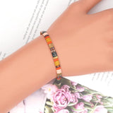 Vintage Acrylic Beads Bracelet Lucky Friendship Couples Summer Jewelry Gift