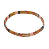 Vintage Acrylic Beads Bracelet Lucky Friendship Couples Summer Jewelry Gift