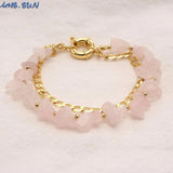 Bohemia Natural Stone Bracelets 2 Layers Charm Women Bangles