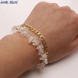 Bohemia Natural Stone Bracelets 2 Layers Charm Women Bangles
