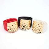 Red Leather Wide Jewelry Punk Style Wrist Bracelet Couple Style