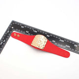 Red Leather Wide Jewelry Punk Style Wrist Bracelet Couple Style