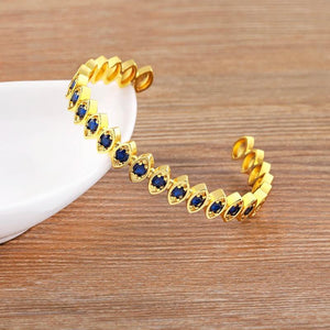 Nidin Evil Eye Bangle Bracelet Zircon Jewelry Gift