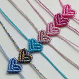 Bohemia Handwoven Heart-Shaped Lucky Bracelet Couple Gift