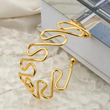 Boho Bracelet Cuff Open Bangle Stainless Steel Jewelry