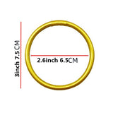 5PCS Glitter Jelly Bangles Set Women Silicone Charm Bangle Jewelry