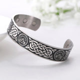 Stainless Steel Geometric Knot Cuff Bracelet Hand Jewelry