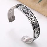 Stainless Steel Geometric Knot Cuff Bracelet Hand Jewelry