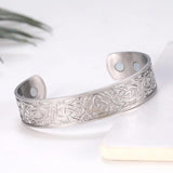 Stainless Steel Geometric Knot Cuff Bracelet Hand Jewelry